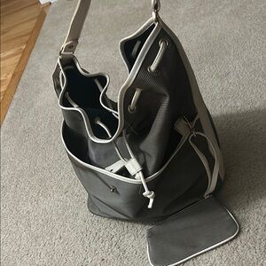 Stylish Gray and White Men's Bag
